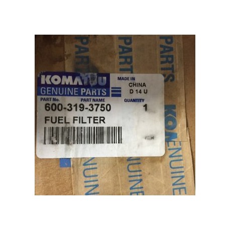 KOMATSU 600-319-3750 FUEL FILTER
